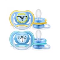 Philips AVENT Šidítko Ultra air 18+m 2 ks, chlapec