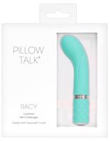 Pillow Talk Racy - dobíjecí vibrátor s úzkým bodem G (tyrkysový)