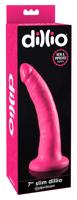 Pipedream Dillio 7 Inch Slim - realistické dildo s přísavkou (18 cm) - růžové