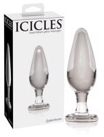 Pipedream Icicles No. 26 - skleněný anální kolík (průhledný)