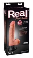 Real Feel Deluxe No.1 - přírodní, realistický vibrátor s varlaty