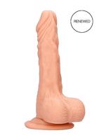 RealRock Dong 9 - realistické dildo s varlaty (23 cm) - přírodní