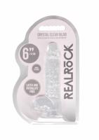 REALROCK - průsvitné realistické dildo - vodočisté (15cm)