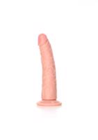 RealRock Slim - připínací, realistické dildo - 15,5 cm (přírodní)