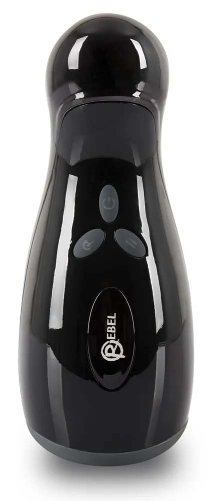 Rebel - heated, vibrating, up-and-down moving masturbator (black)