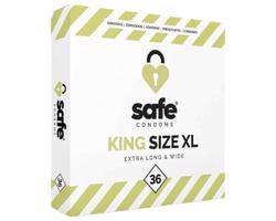 SAFE King Size XL - extra velké kondomy (36 ks)