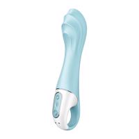 Satisfyer Air Pump Vibrator 5 - chytrý dobíjecí vibrátor s pumpičkou (modrý)