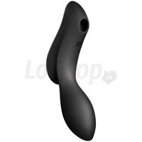 Satisfyer Curvy Trinity 2 Bezdotykový stimulátor na klitoris a vibrátor černý