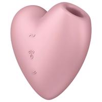 Satisfyer Cutie Heart - nabíjecí klitoris vibrátor s tlakem (růžový)