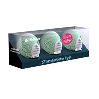 Satisfyer Egg Riffle - souprava masturbačních vajíček (3ks)