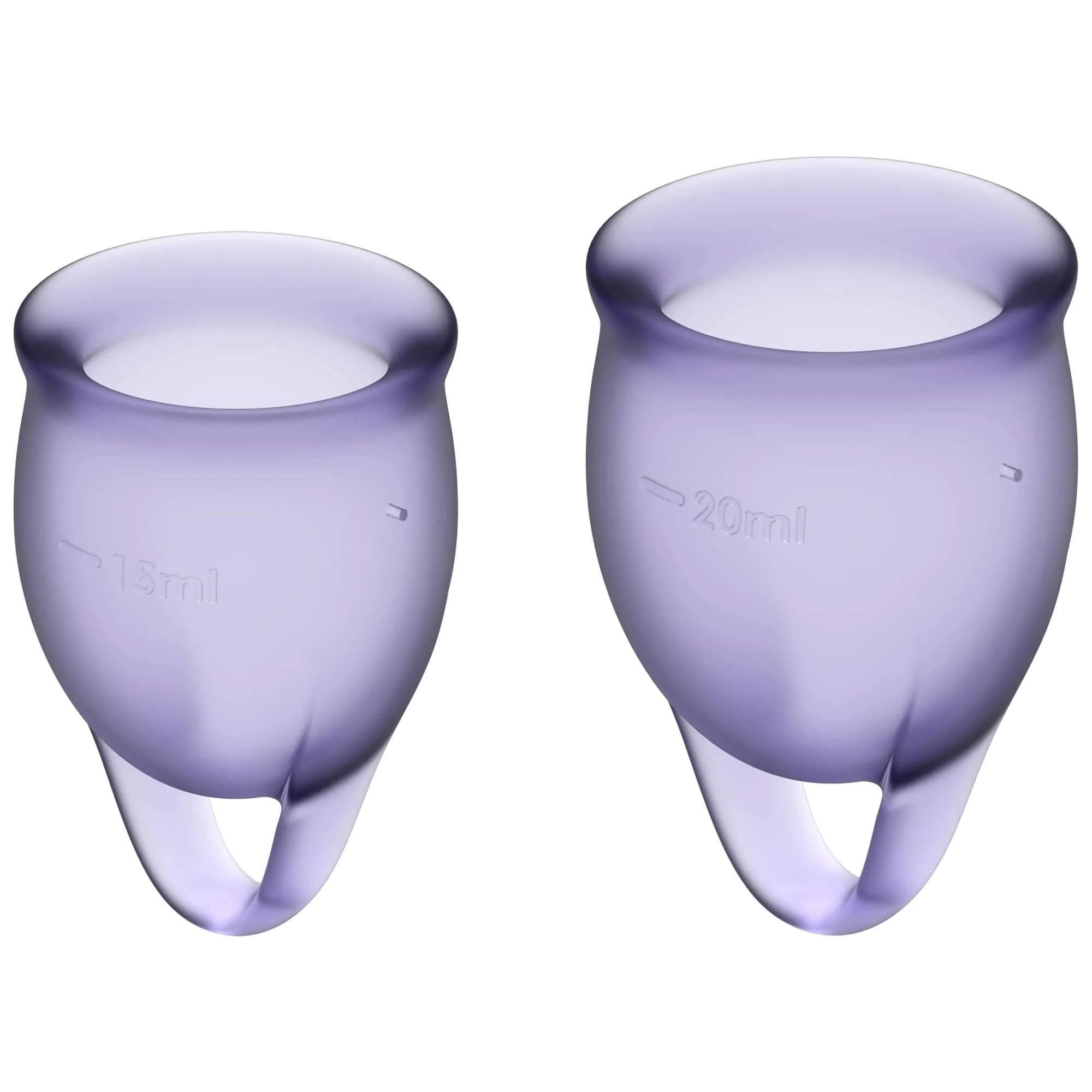 Satisfyer Feel Confident - Menstrual Cup Set (Purple) - 2 Pieces