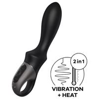 Satisfyer Heat Climax - chytrý, vyhřívaný anální vibrátor (černý)