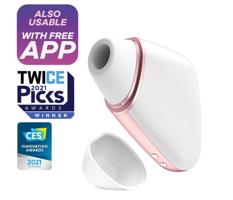 Satisfyer Love Triangle - nabíjecí, vodotěsný, smart vibrátor a stimulátor na klitoris (bílý)