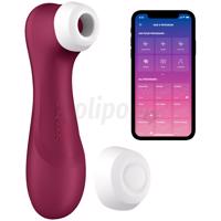 Satisfyer Pro 2 Generation 3 with Liquid Air Technology, Vibration and Bluetooth&amp;amp;sol;App Wine Red