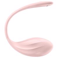 Satisfyer Ribbed Petal - vibrační vajíčko s rádiovým ovládáním (růžová)