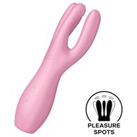 Satisfyer Threesome 3 - dobíjecí klitoris vibrátor (růžový)