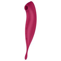 Satisfyer Twirling Pro - chytrý 2v1 klitoriální vibrátor (červený)