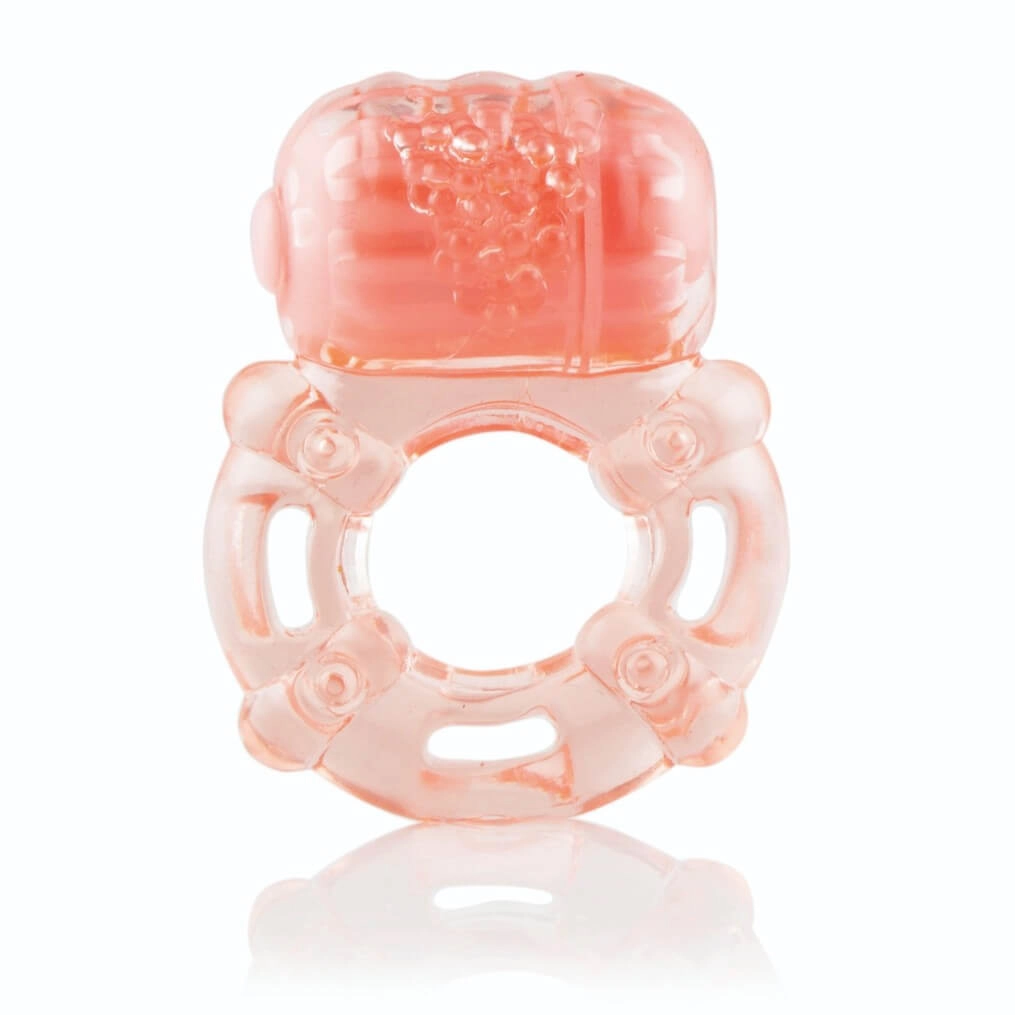 Screaming Large - Vibrating Cock Ring (Peach)