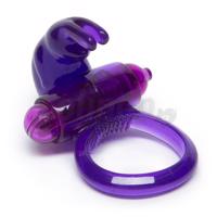 Seven Creations Rabbit Vibrating Cockring Purple