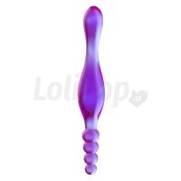 Seven Creations Smoothy Prober Clear Lavender - Dildo dvojité Unisex 20cm