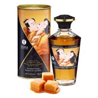 Shunga - hřejivý masážní olej - karamel (100 ml)