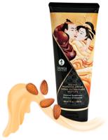 Shunga - masážní krém - sladké mandle (200 ml)