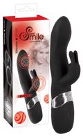 SMILE Blacky - USB dvojitý motorový vibrátor (černý)