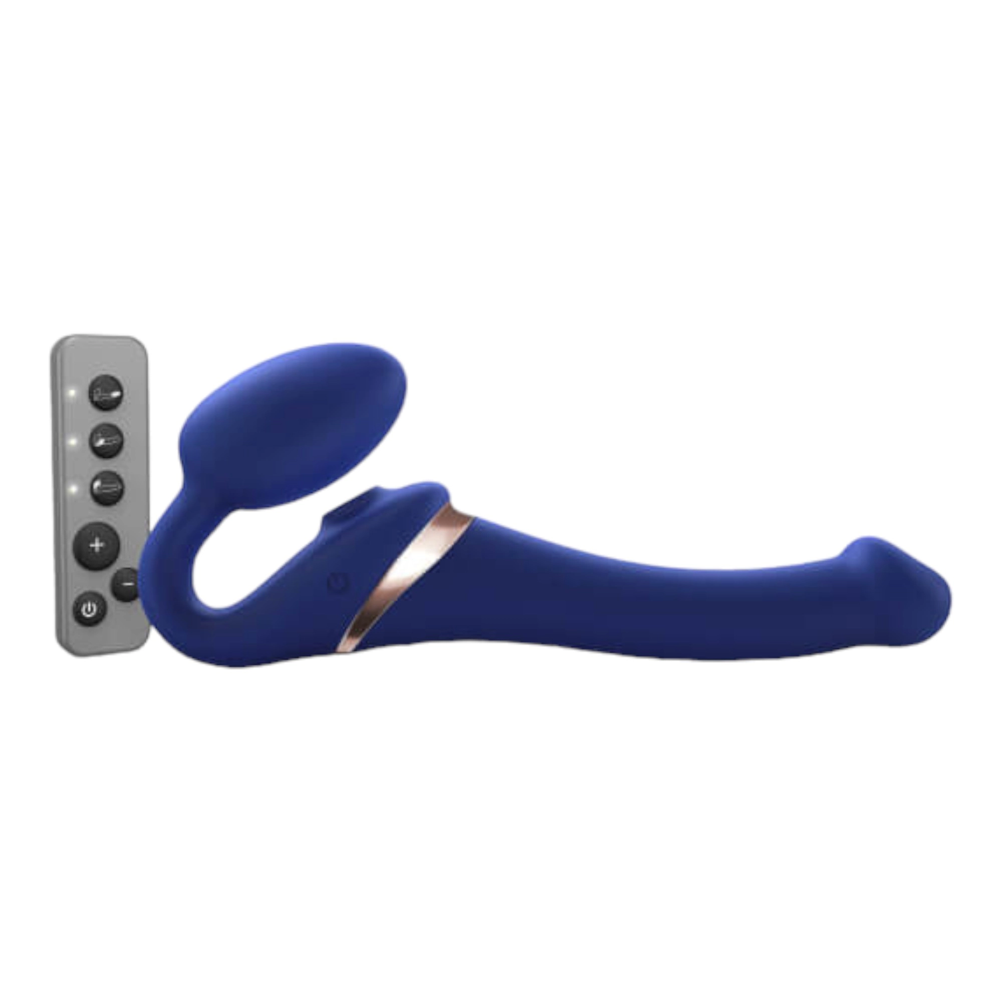 Strap-on-me Small - Strap-on Air Wave Vibrator - Blue