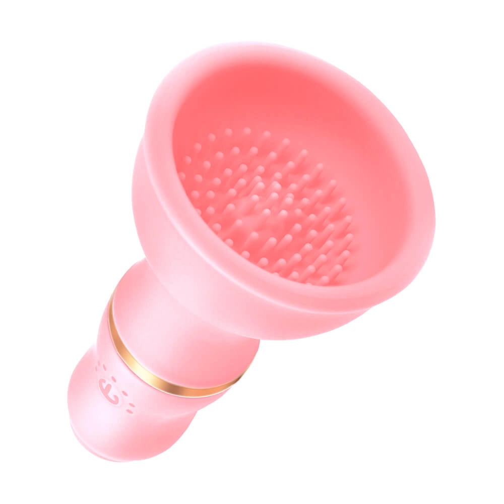 Sunfo - Battery-Powered Vibrating Nipple Stimulator (Pink)