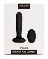 Svakom Primo - dobíjecí, vodotěsný, vyhřívaný anální vibrátor (černý)