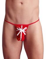 Svenjoyment Men&#039;s String - pánske tanga plné prekvapení - červené (S-L)