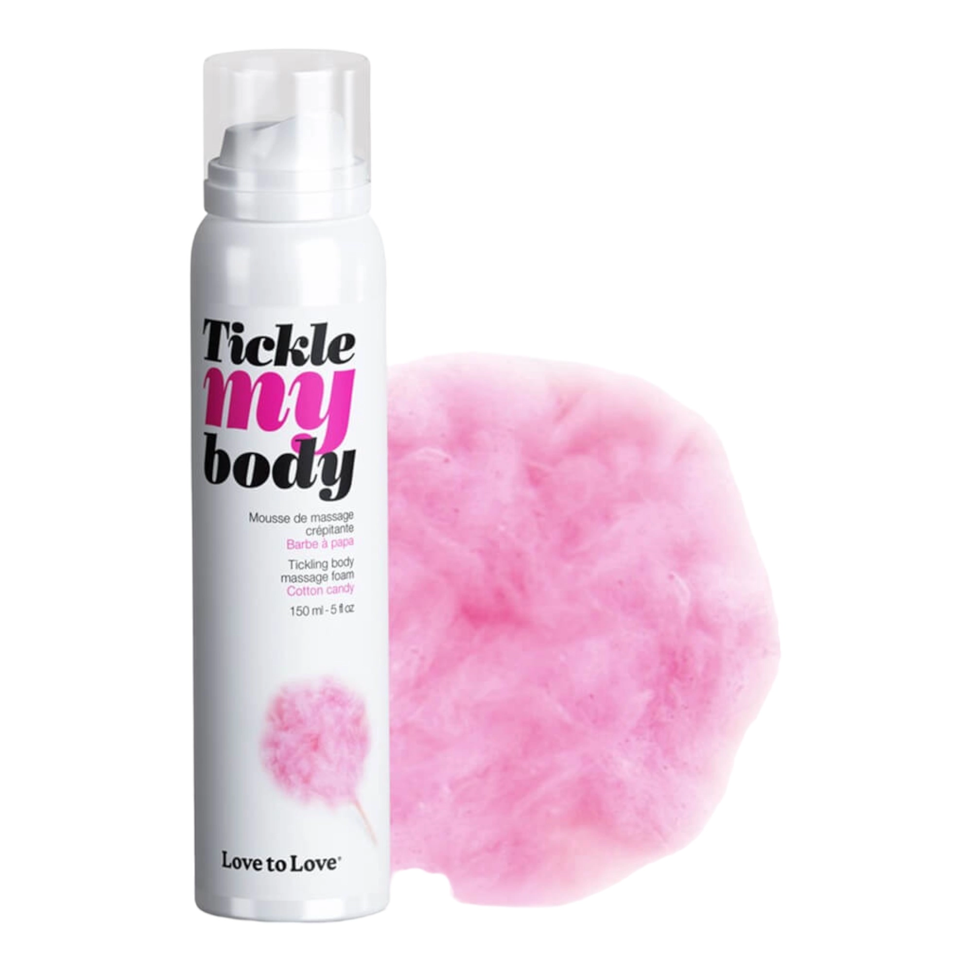 Tickle My Body - Massage Foam - Cotton Candy (150ml)