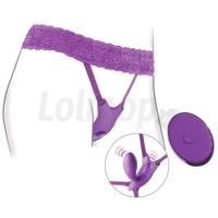 Ultimate G-Spot Strap-on silikonové vibrační kalhotky na dálkové ovládání s vibrátorem