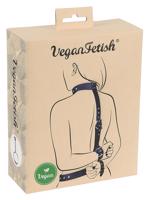 Veganský Fetish - černý set na svázání rukou za záda