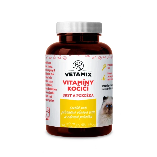 Vetamix vitamíny - kočičí srst a pokožka 100 g