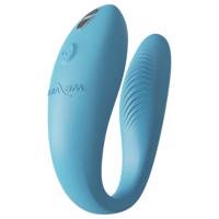 We-Vibe Sync Go - chytrý, akumulátorový párový vibrátor (tyrkysový)