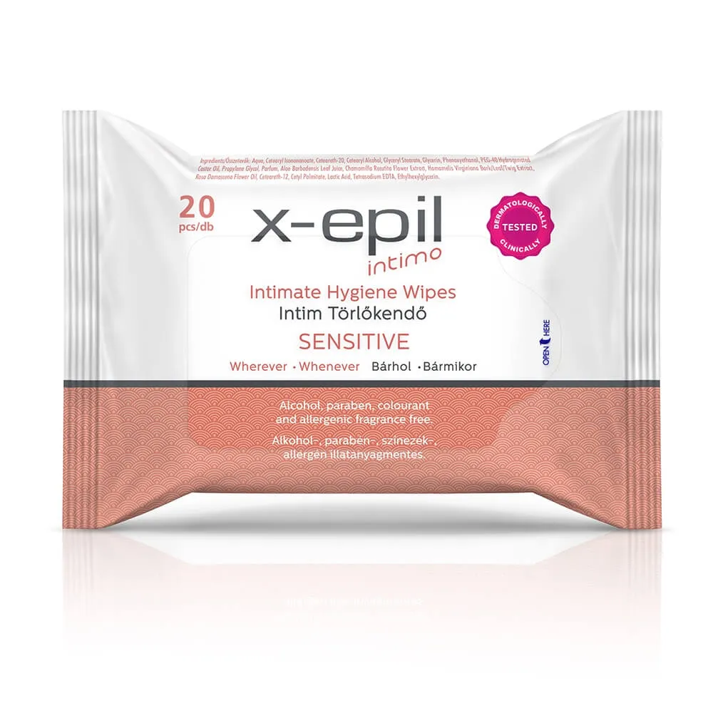 X-Epil Intimo Sensitive - intímna utierka