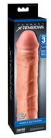 X-TENSION Mega 3 - realistický návlek na penis (22,8cm) - přírodní