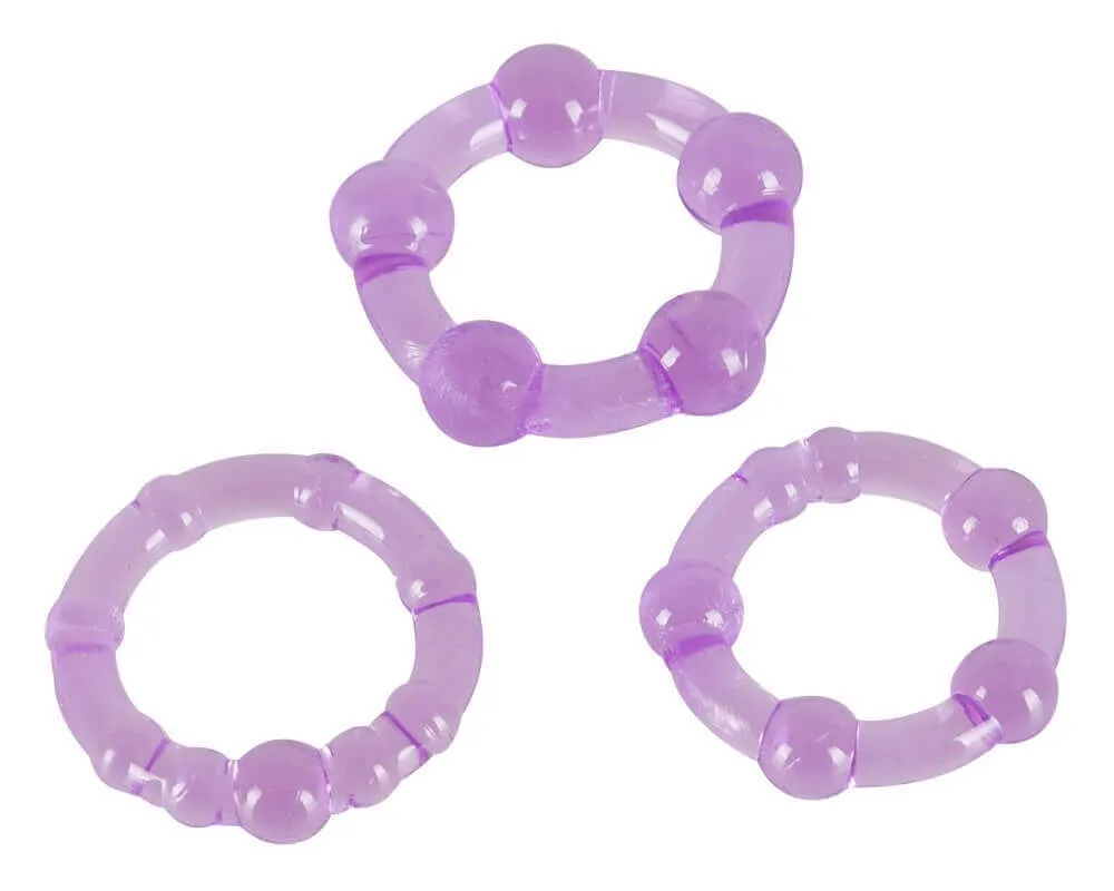 You2Toys - Be Hard! Penis Ring Set - Purple (3pcs)