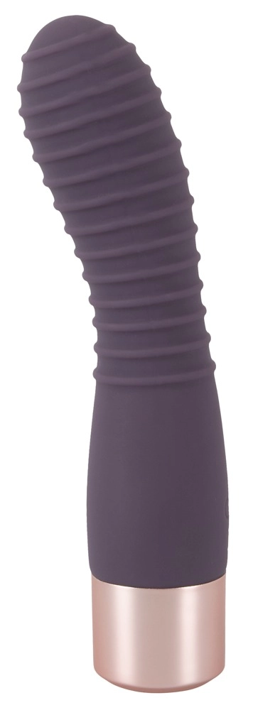 You2Toys Elegant Flexy - rechargeable, ribbed G-spot vibrator (dark purple)