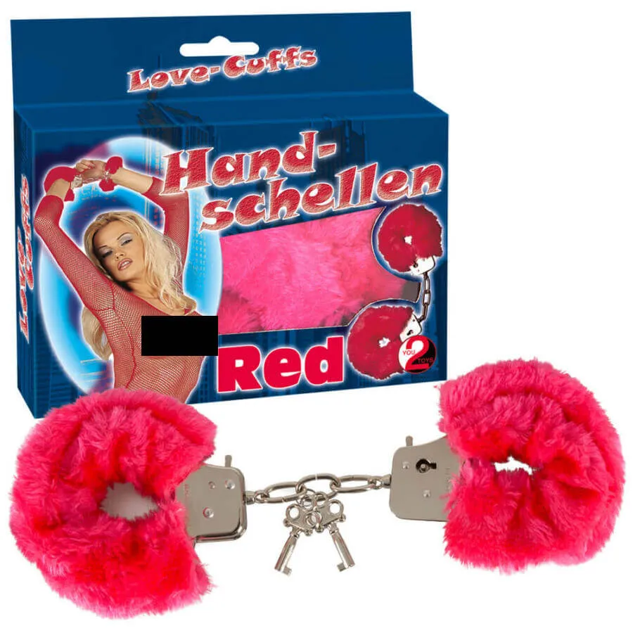 / You2Toys - Plush Handcuffs - Red