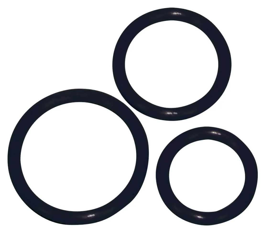 You2Toys - Silicone Cock Ring Trio - Black