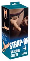 You2Toys Silicone Strap-on - připínací, duté dildo (velké) - tělová barva