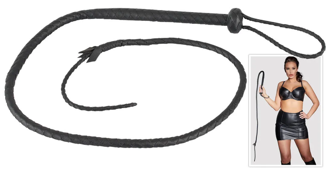 ZADO - Hand Woven Leather Whip (Black)