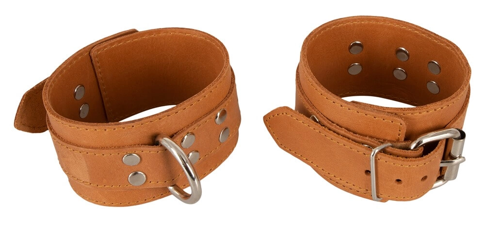 ZADO - Leather Wrist Cuffs (Brown)