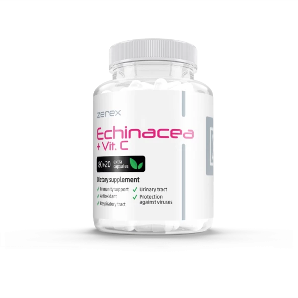 Zerex Echinacea + Vitamin C - ochrana před viry a bakteriemi 80 + 20 tablet